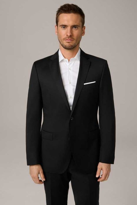 Sacou blazer de lux 42 XL Windsor. lana moale resoirabila negru