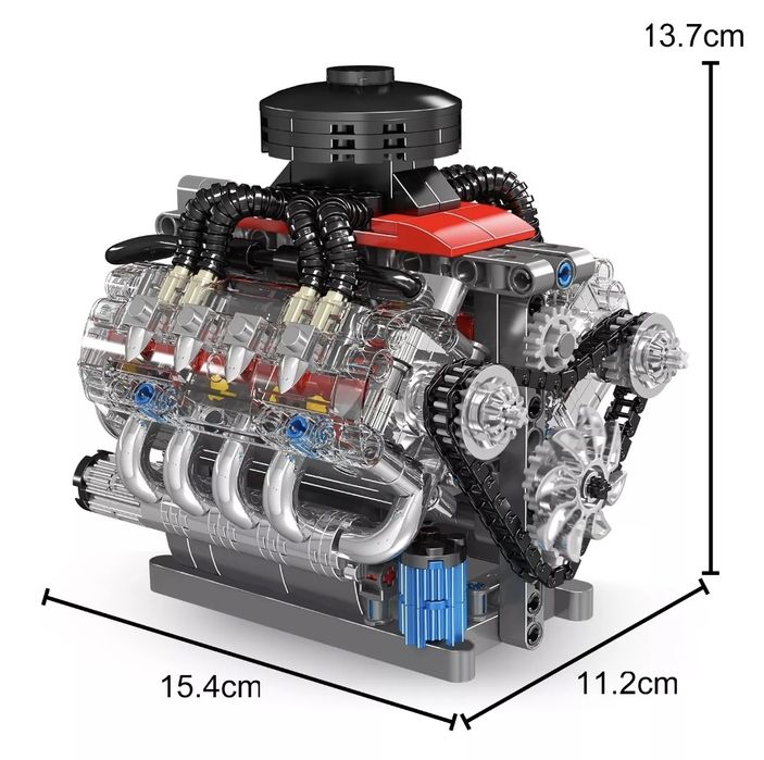 Миниатюрен V8 спортен двигател