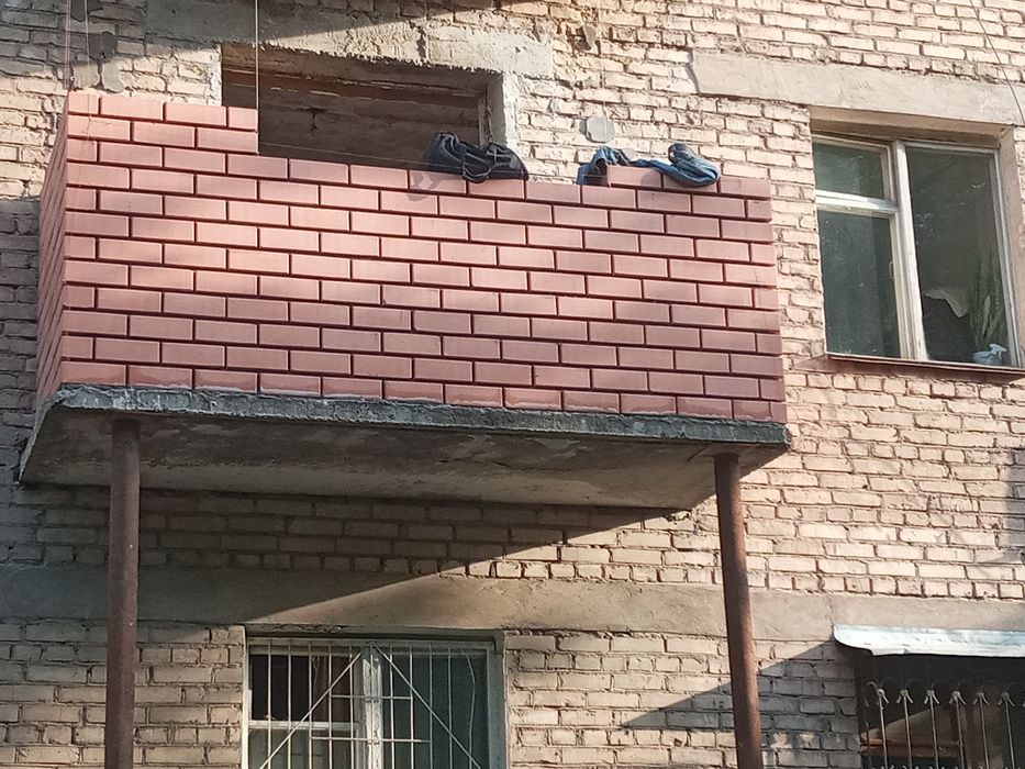 Balkonga g'isht teramiz кладка балкон