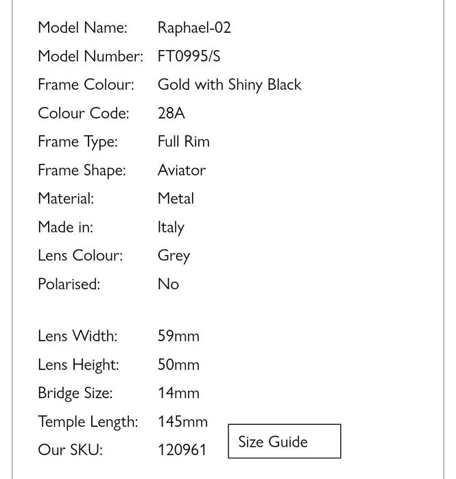 Ochelari de soare Tom Ford Raphael-02 FT0995