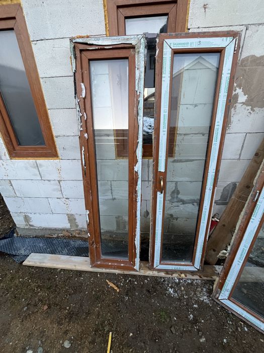 Geamuri termopane Salamander, 76 mm, culoare stejar auriu