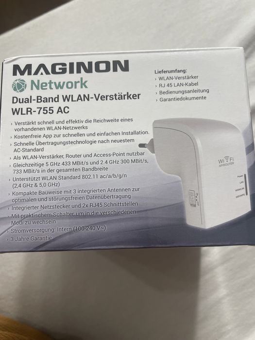 Мрежови WiFi усилвател 733 Mbit/s двубандов