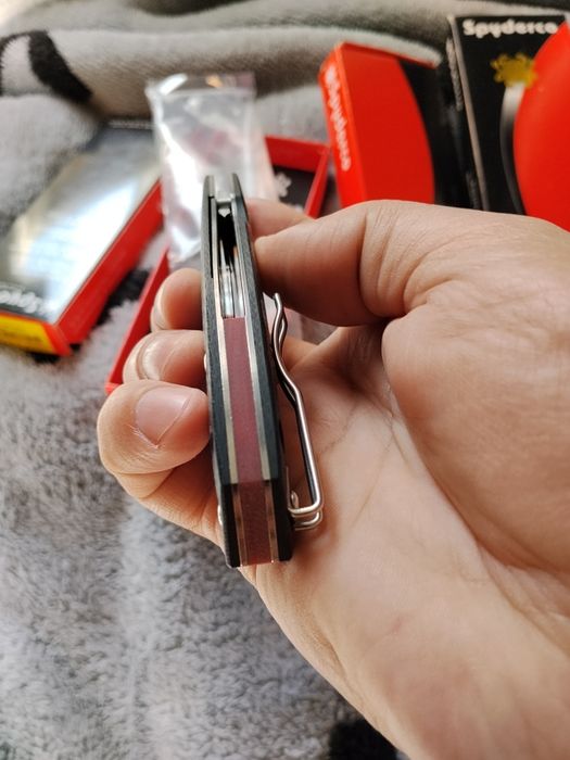 Карбоновый нож. Заточка заводская.