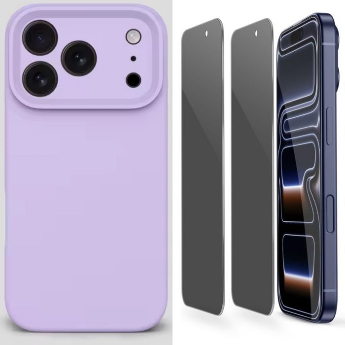 Husa Softin Case + Folie Sticla 6D Privacy Iphone 17 PRO 17 MAX 17 AIR