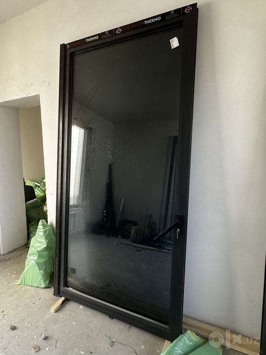 Раздвижные двери Engelberg THERMO 275x280 в черном цвете
