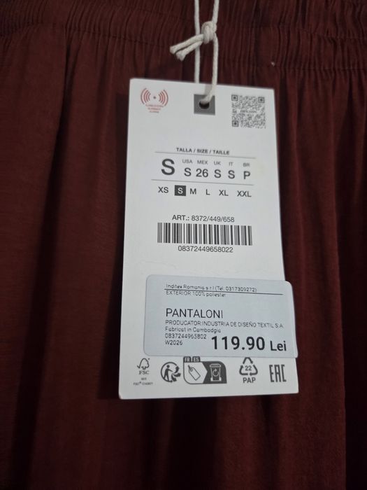 Pantaloni satinati