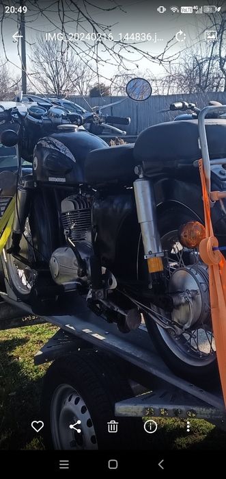 Motocicleta  Mz Es  175 anul  1959, înmatriculată, fi