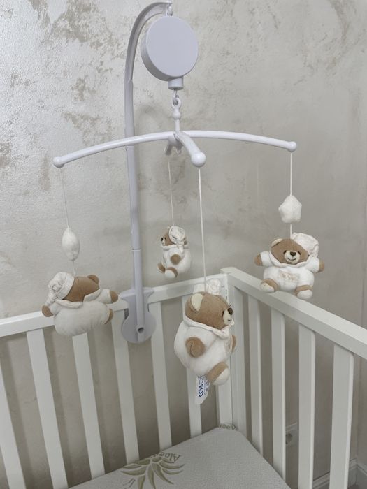 Patut lemn bebe  cu accesorii