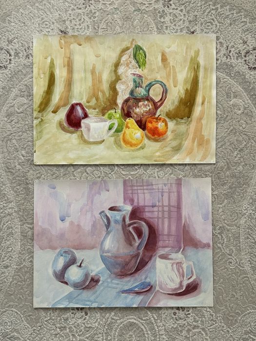 Рисунки акварелью формат А3