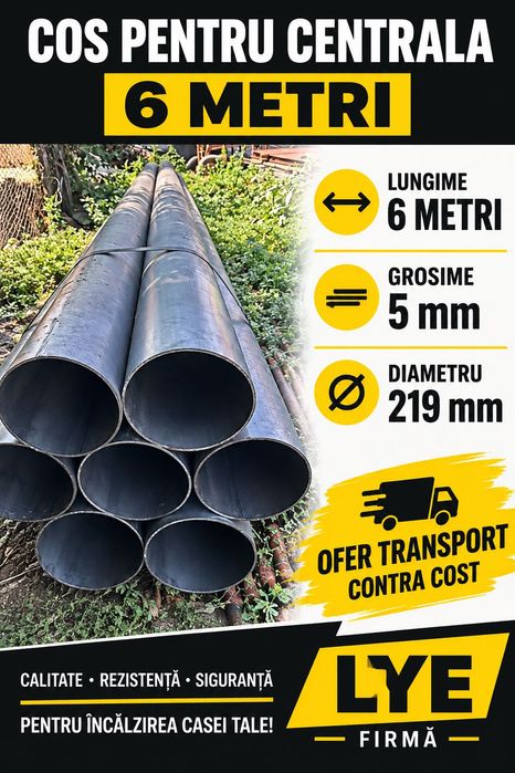 Țeavă nouă pentu coș