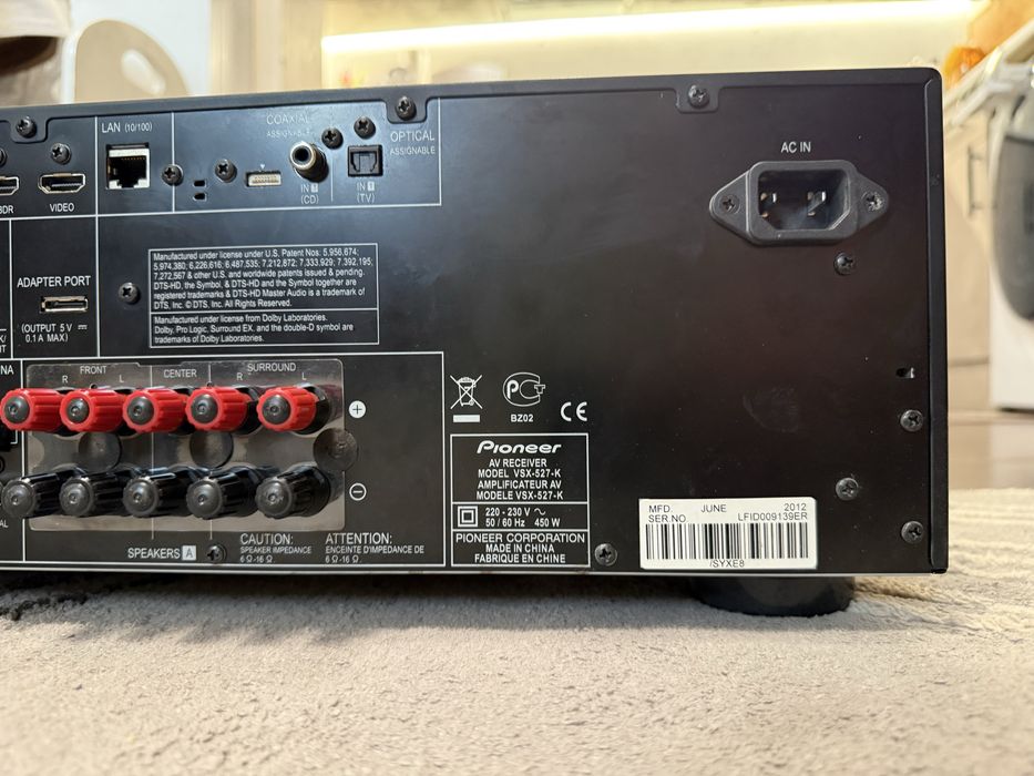 Pioneer VSX 527 Hdmi Usb