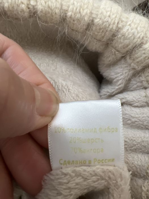 Шапка теплая из ангоры