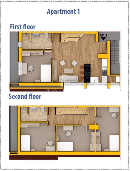 Apartament spațios cu 5 camere , strada Păcii, la 10 minute de UMFST