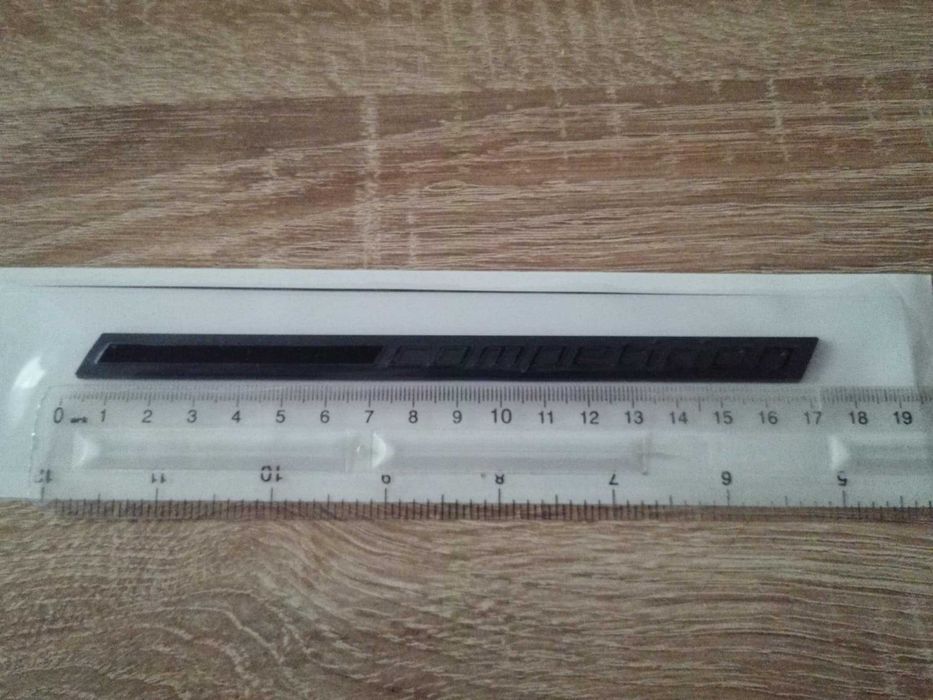 BMW COMPETITION чисто черен надпис 16.8 cm