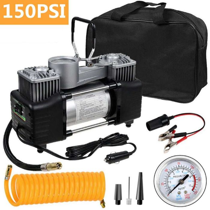 Двуцилиндров Компресор за гуми 12V