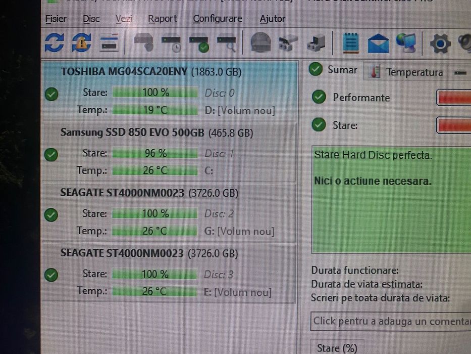 HDD 4TB, 2TB, 10TB total + Placa Raid Controller