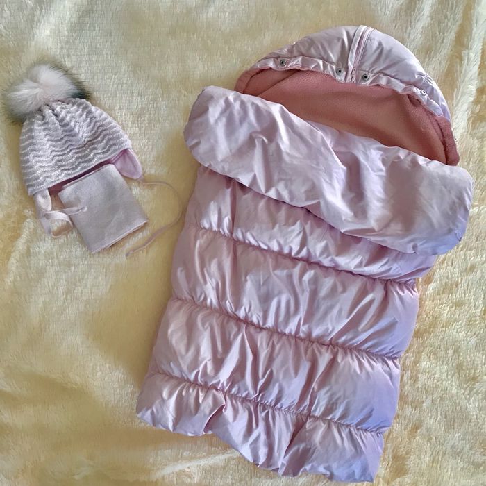 Конверт зимний для девочки