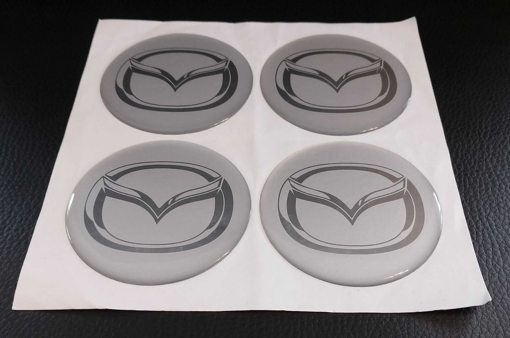 Стикери Силиконови За Джанти 60мм / за Citroen Ситроен / черни декорат