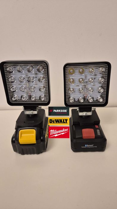 Proiector pescuit, LED pentru baterii DeWalt, Parkside, Milwaukee