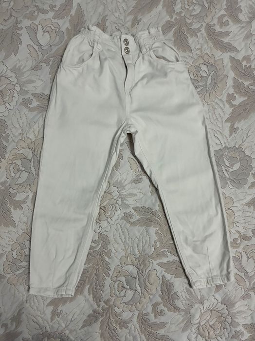 Blugi albi fetițe Zara 110 cm
