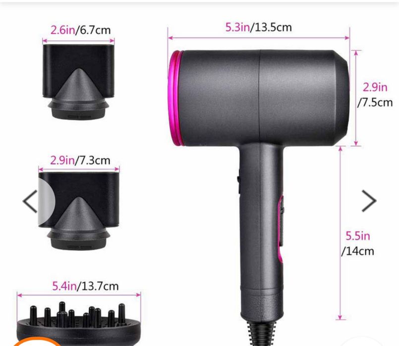 Бързосъхнещ Сешоар С Йони , Първокласен Сешоар