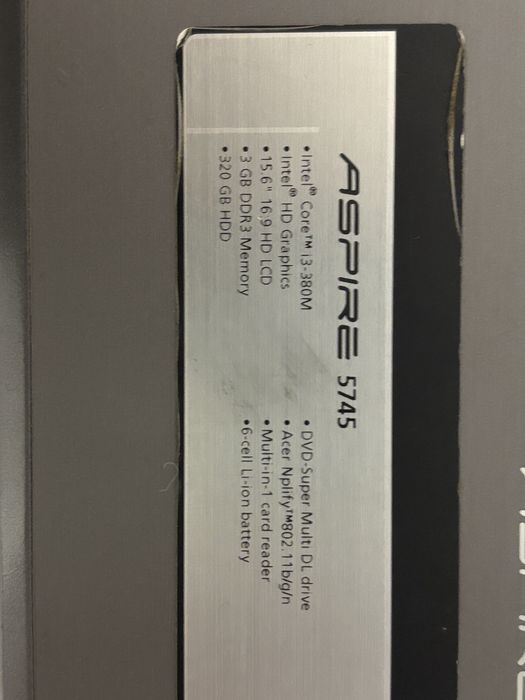 Ноутбук ACER ASPIRE 5745