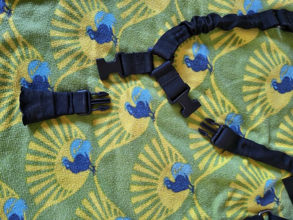Curea tactică pentru armă Axroad Mall – Neagră, reglabilă, din nylon