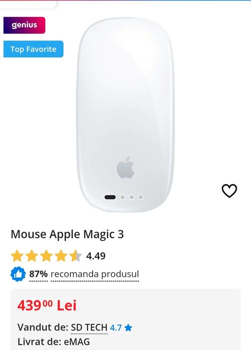Mouse Apple Magic 3 Model A:1657