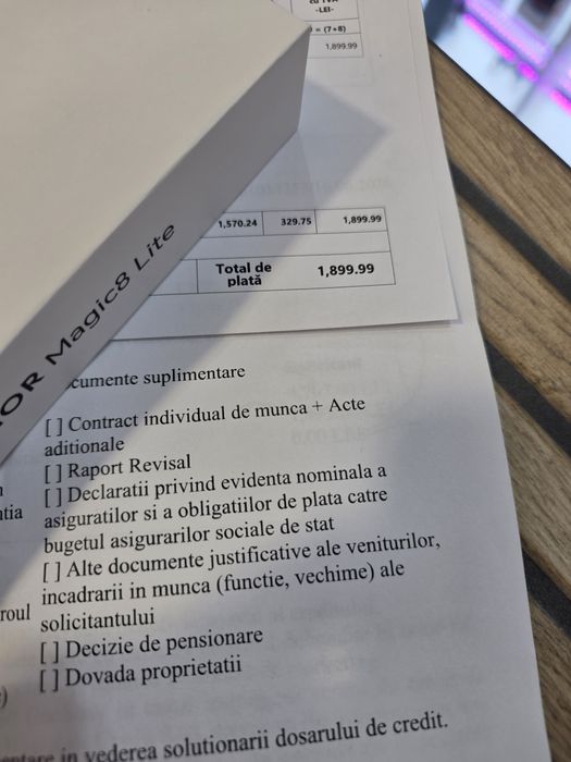 Honor Magic 8 Lite 5G 256GB. SIGILAT ! 2 Ani Garantie