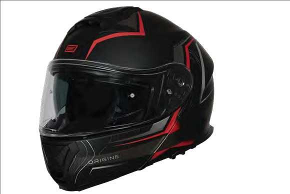 Casca moto Flip-up Origine Logic Path Rosu (Potrivit ATV/MOTO/UTV)