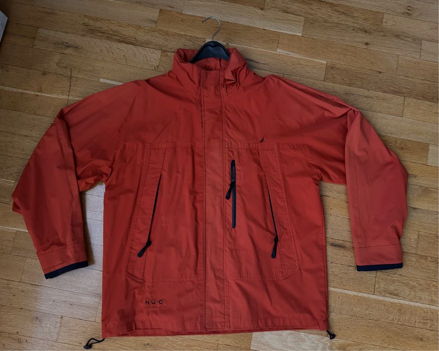 Мъжка ветровка с прибираща се качулка, непромокаемо, не запарва XL-XXL