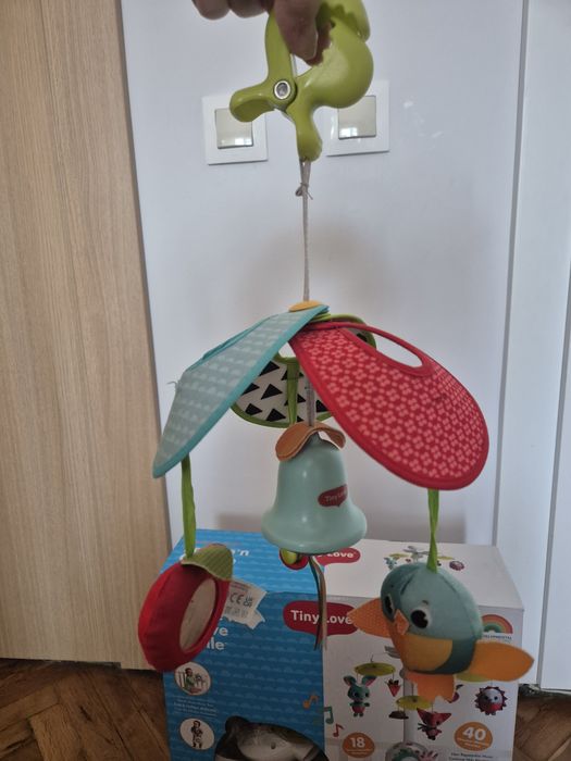 НОВА ЦЕНА Tiny love Бебешка музикална въртележка - като нова, в кутия