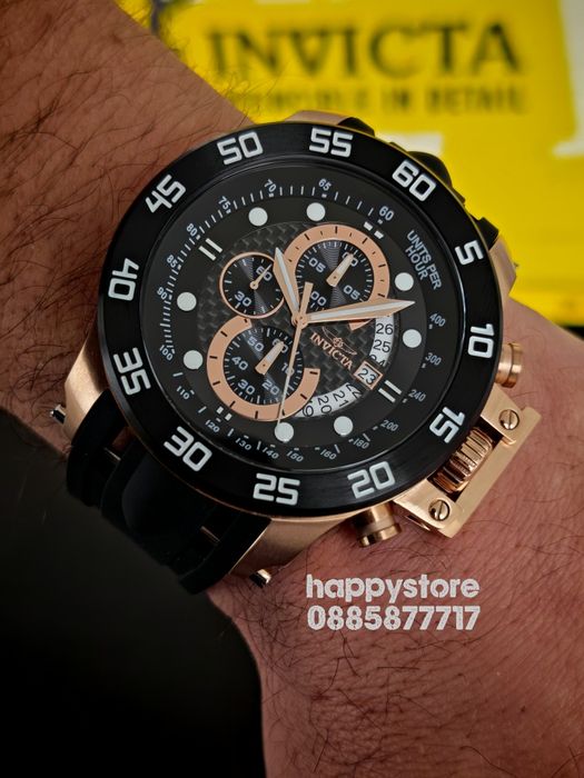 INVICTA I-Force black gold 51 mm, Инвикта нов ръчен часовник