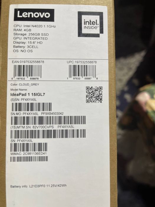 Срочно продам ноутбук Lenovo