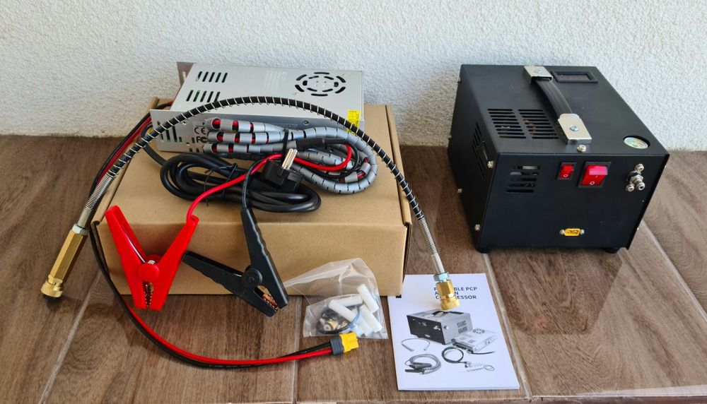 Помпа за пушка 300 бара ПЦП PCP VEVOR Вевор пистолет компресор Tuxing