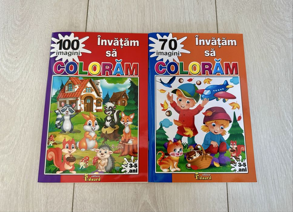 Set 2 cărți de colorat pentru copii, Noi