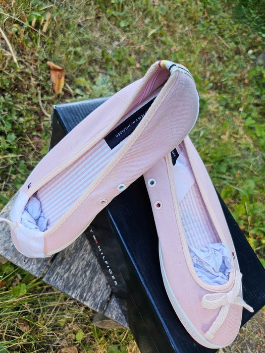 Tommy Hilfiger балеринки 39 розово Томи Хилфигер