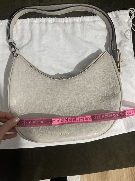 Оригинална чанта Furla нежно бежаво