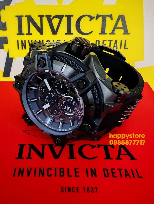 INVICTA Gunmetal Black light 52 mm, Инвикта нов ръчен часовник