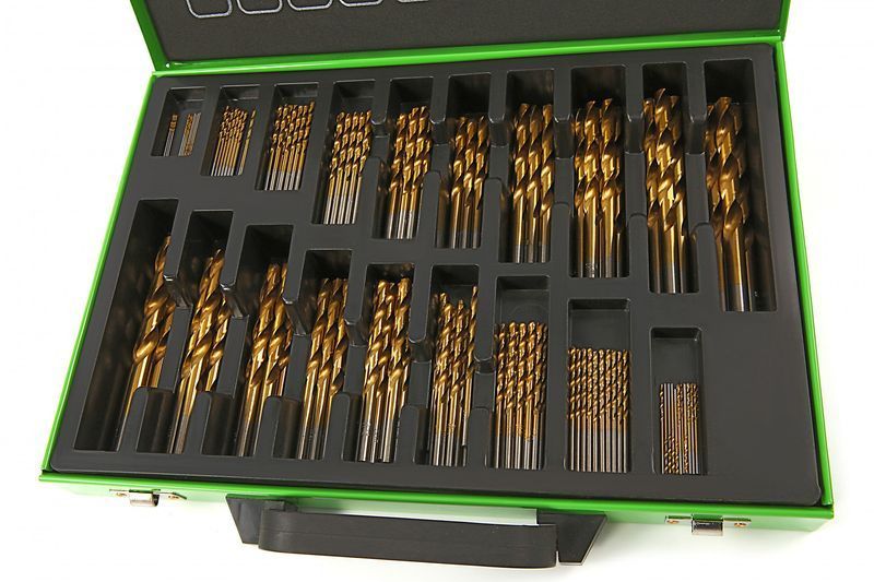 Комплект бургии hss-tin, 140 бр. нвм