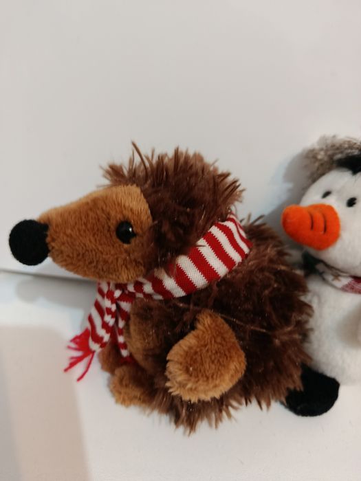 Lot 3 plusuri mici drăgălașe pentru Crăciun arici om de zăpadă și ren