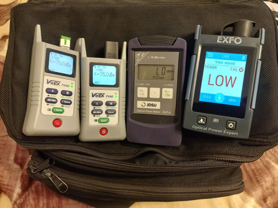 Powermeter pentru testare , măsurare semnal fibra optica veex exfo