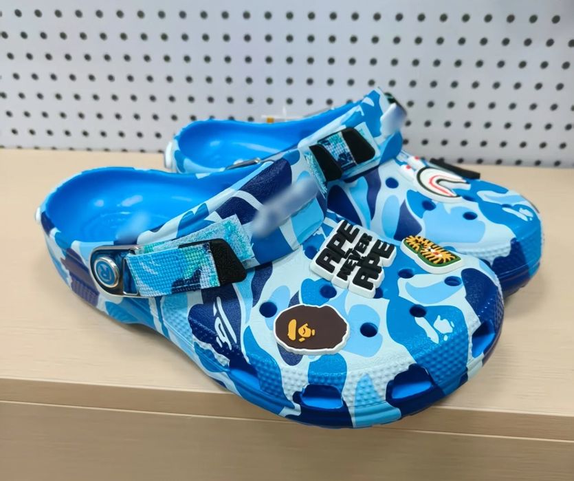 Кроксы Crocs x Bape
