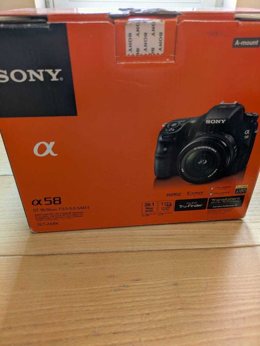 Sony Alpha 58 20.1MP Full HD DSLR фотоапарат + обектив 18-55