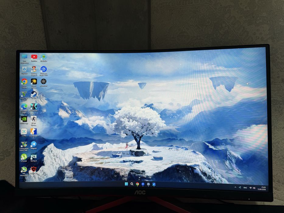 Игровой монитор AOC C24G2 165Hz Curved (в идеале)