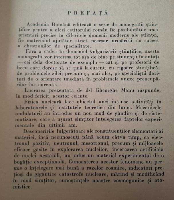 Fizica Nucleară (Gheorghe Manu, 1940)