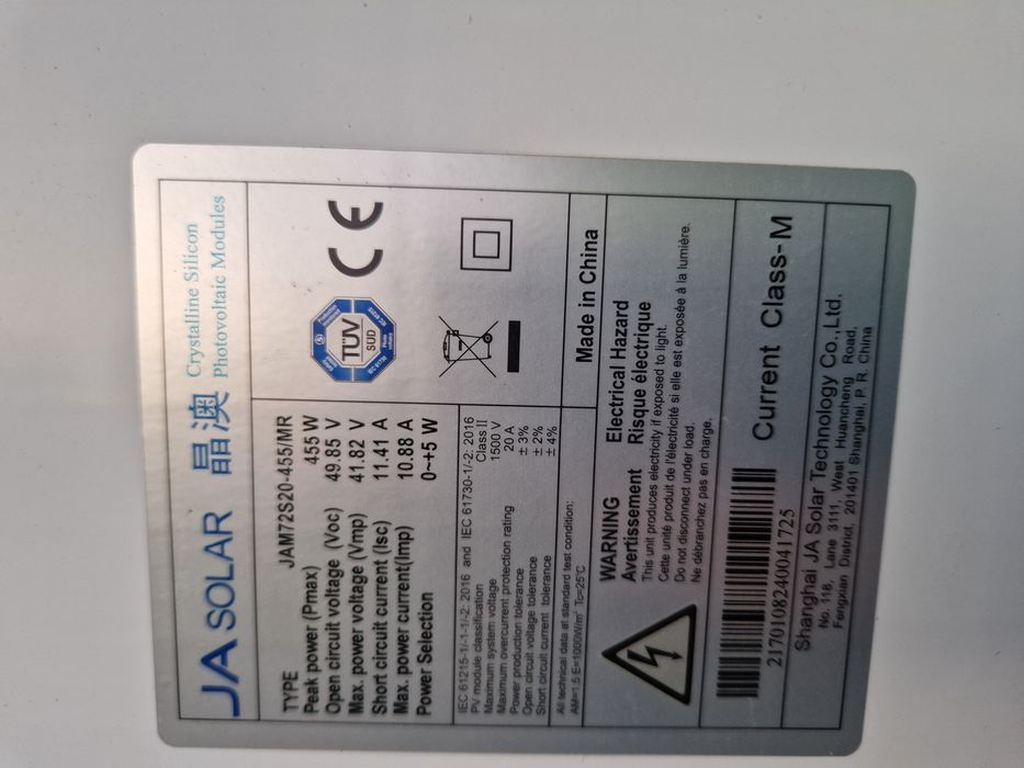 Panouri fotovoltaice 455W crapate