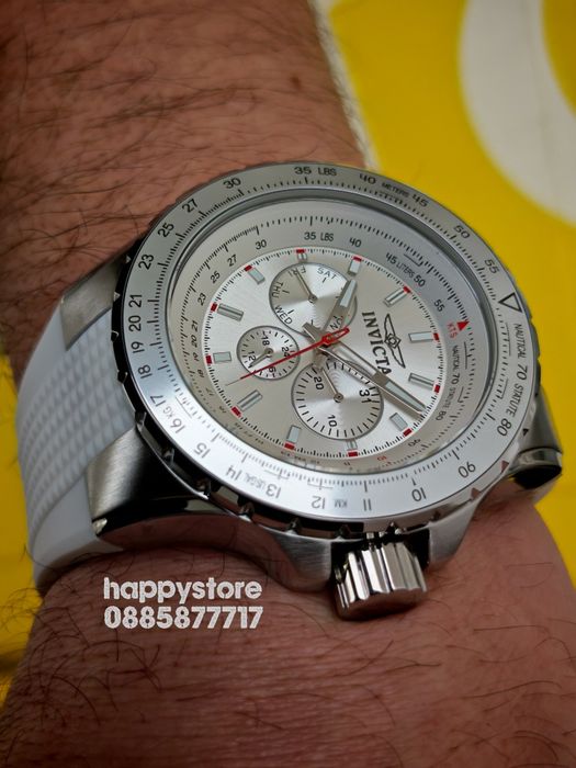 INVICTA Aviator white 50 mm, Инвикта нов ръчен часовник