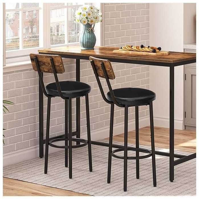 ПРОМОЦИЯ Бар столове в индустриален стил – 2 бр. – VASAGLE LBC059B81