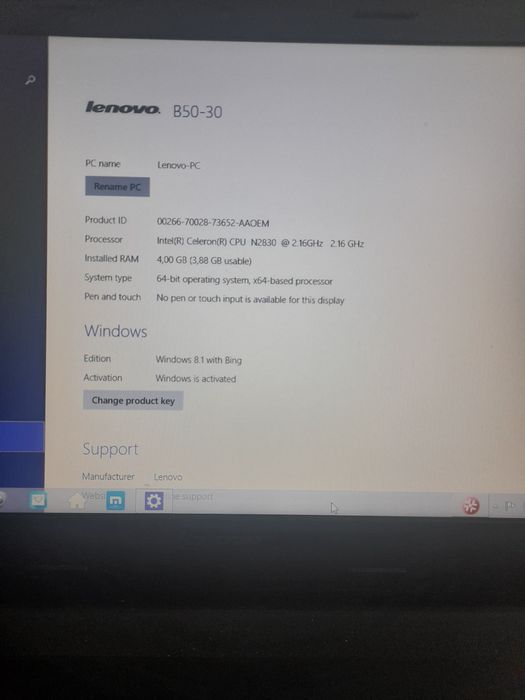 Лаптоп Lenovo B50-30